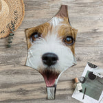 Jack Russell Terrier Portrait Print One Shoulder Bodysuit
