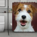 Jack Russell Terrier Portrait Print Polyester Shower Curtain