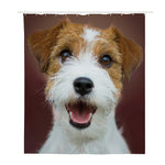 Jack Russell Terrier Portrait Print Polyester Shower Curtain