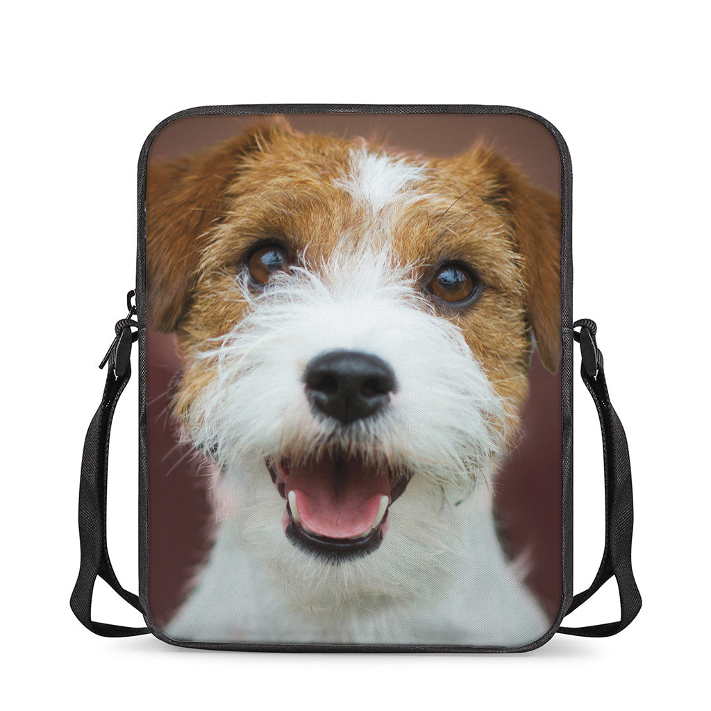 Jack Russell Terrier Portrait Print Rectangular Crossbody Bag