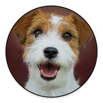 Jack Russell Terrier Portrait Print Round Floor Mat