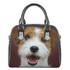 Jack Russell Terrier Portrait Print Shoulder Handbag