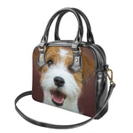 Jack Russell Terrier Portrait Print Shoulder Handbag