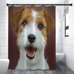 Jack Russell Terrier Portrait Print Shower Curtain