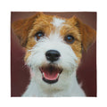 Jack Russell Terrier Portrait Print Silk Bandana