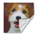 Jack Russell Terrier Portrait Print Silk Bandana