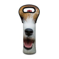 Jack Russell Terrier Portrait Print Single Neoprene Wine Tote