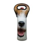 Jack Russell Terrier Portrait Print Single Neoprene Wine Tote