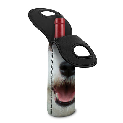 Jack Russell Terrier Portrait Print Single Neoprene Wine Tote