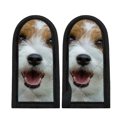 Jack Russell Terrier Portrait Print Skillet Handle Cover