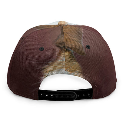 Jack Russell Terrier Portrait Print Snapback Cap