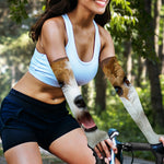 Jack Russell Terrier Portrait Print Sun Protection Arm Sleeves