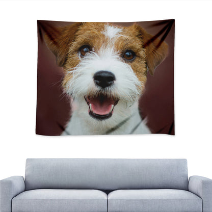 Jack Russell Terrier Portrait Print Tapestry