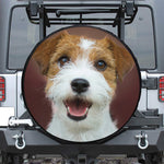 Jack Russell Terrier Portrait Print Tire Cover