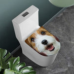 Jack Russell Terrier Portrait Print Toilet Lid Cover
