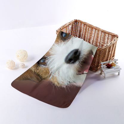 Jack Russell Terrier Portrait Print Towel