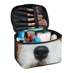 Jack Russell Terrier Portrait Print Travel Makeup Bag