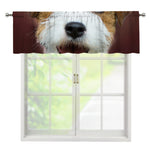 Jack Russell Terrier Portrait Print Window Valance