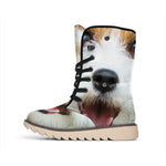 Jack Russell Terrier Portrait Print Winter Boots