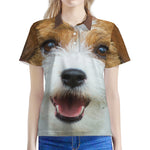Jack Russell Terrier Portrait Print Women's Polo Shirt