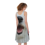 Jack Russell Terrier Portrait Print Women's Sleeveless Dress