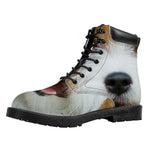 Jack Russell Terrier Portrait Print Work Boots