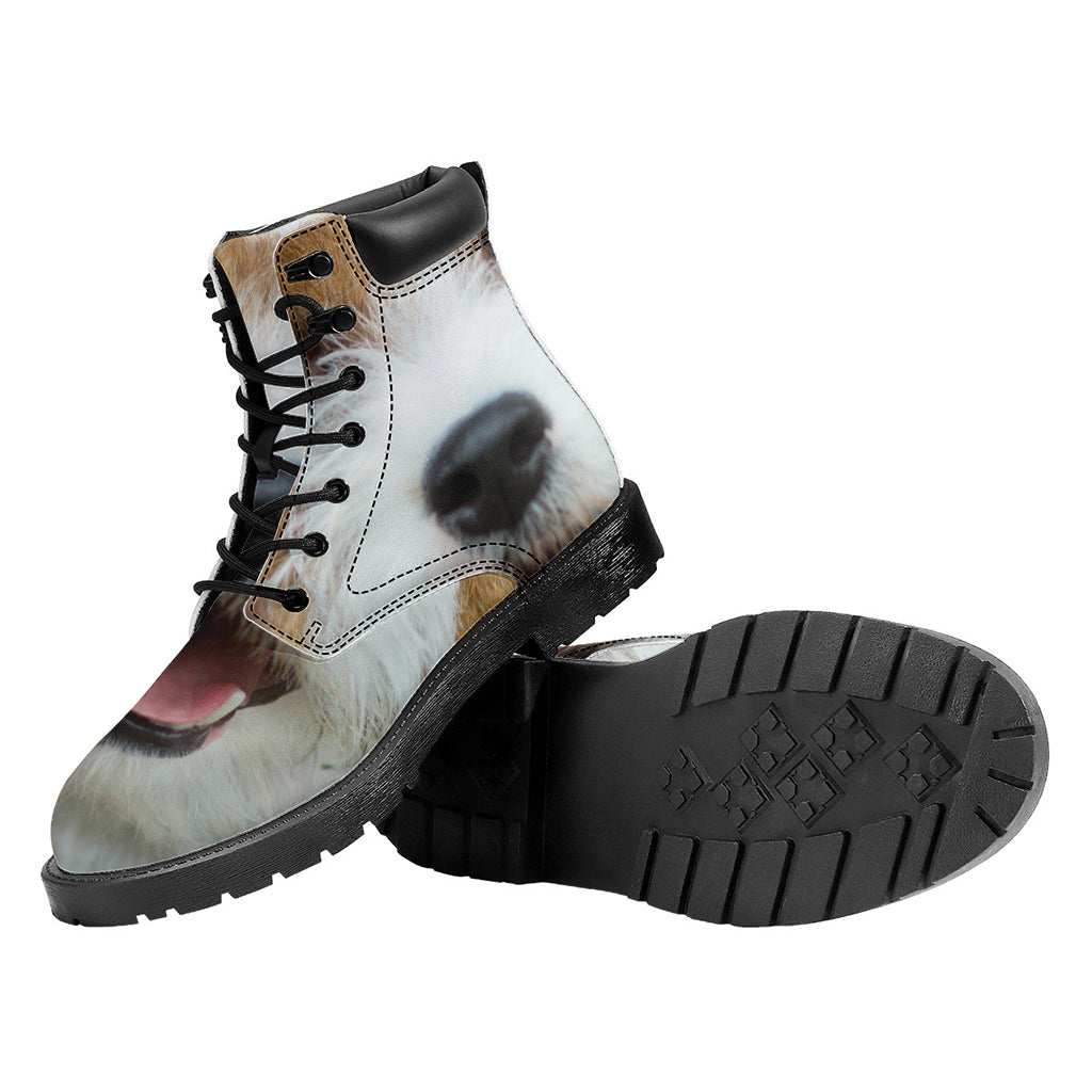 Jack Russell Terrier Portrait Print Work Boots