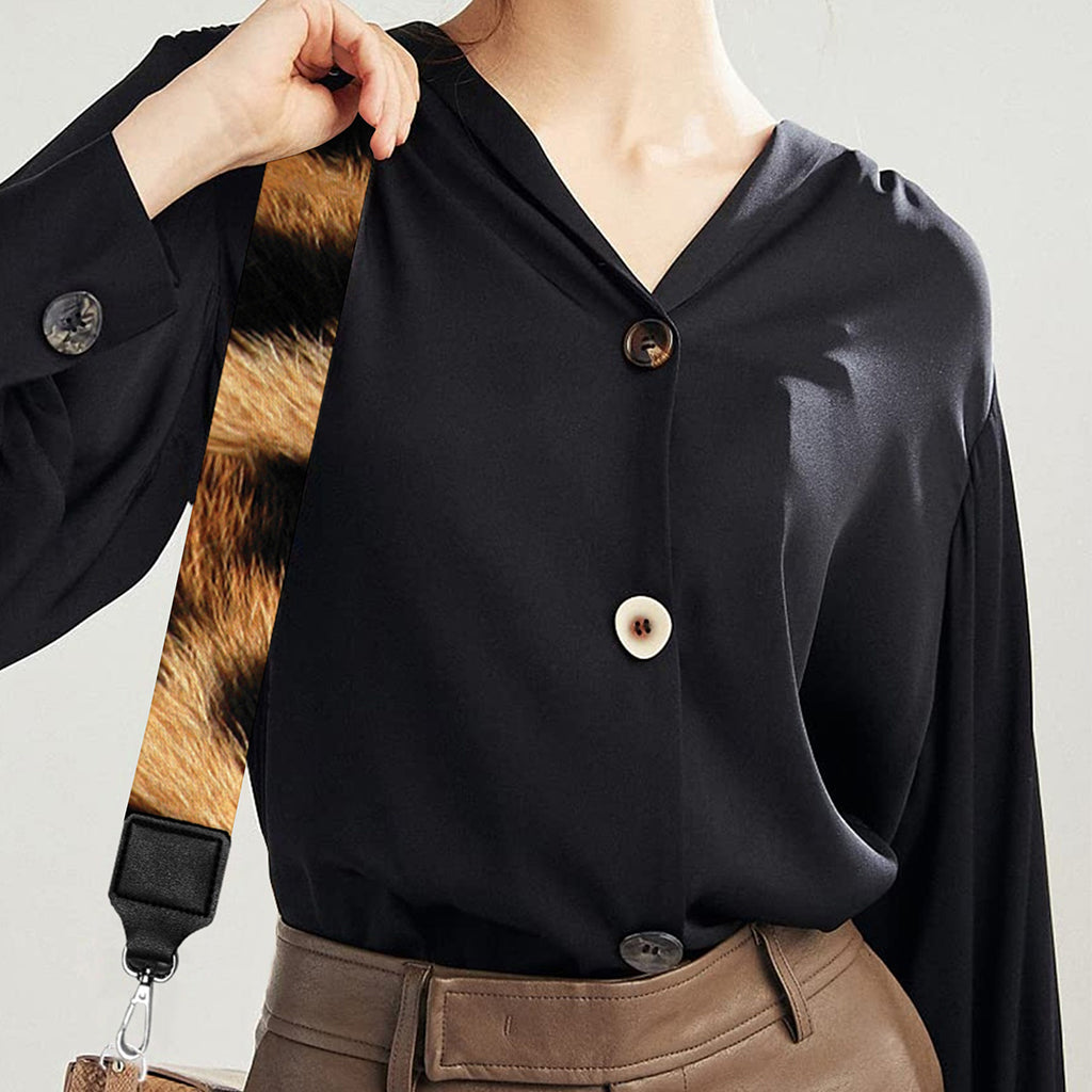 Jaguar Fur Pattern Print Bag Strap