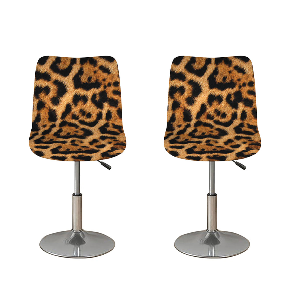 Jaguar Fur Pattern Print Bar Stool Covers