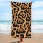 Jaguar Fur Pattern Print Beach Towel