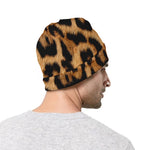 Jaguar Fur Pattern Print Beanie