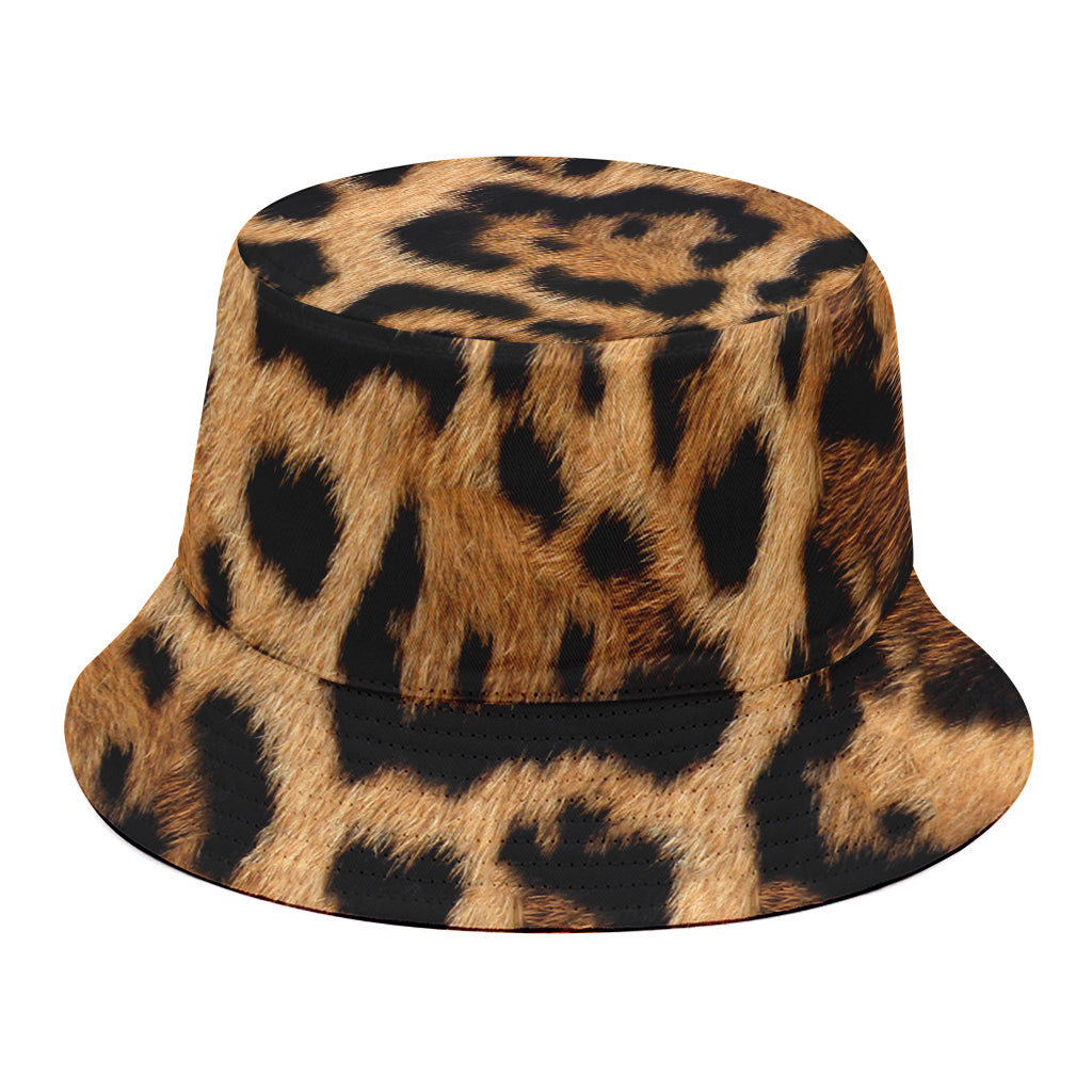 Jaguar Fur Pattern Print Bucket Hat