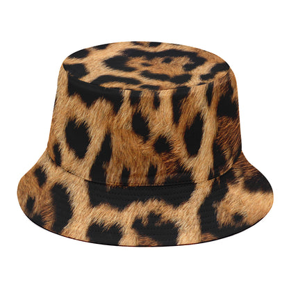 Jaguar Fur Pattern Print Bucket Hat