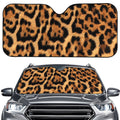 Jaguar Fur Pattern Print Car Windshield Sun Shade