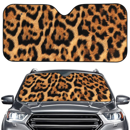 Jaguar Fur Pattern Print Car Windshield Sun Shade