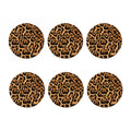Jaguar Fur Pattern Print Coaster Set