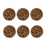 Jaguar Fur Pattern Print Coaster Set