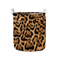 Jaguar Fur Pattern Print Collapsible Laundry Basket