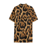 Jaguar Fur Pattern Print Cotton Hawaiian Shirt