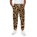 Jaguar Fur Pattern Print Cotton Sweatpants
