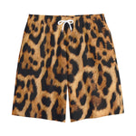 Jaguar Fur Pattern Print Cotton Shorts