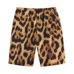 Jaguar Fur Pattern Print Cotton Shorts