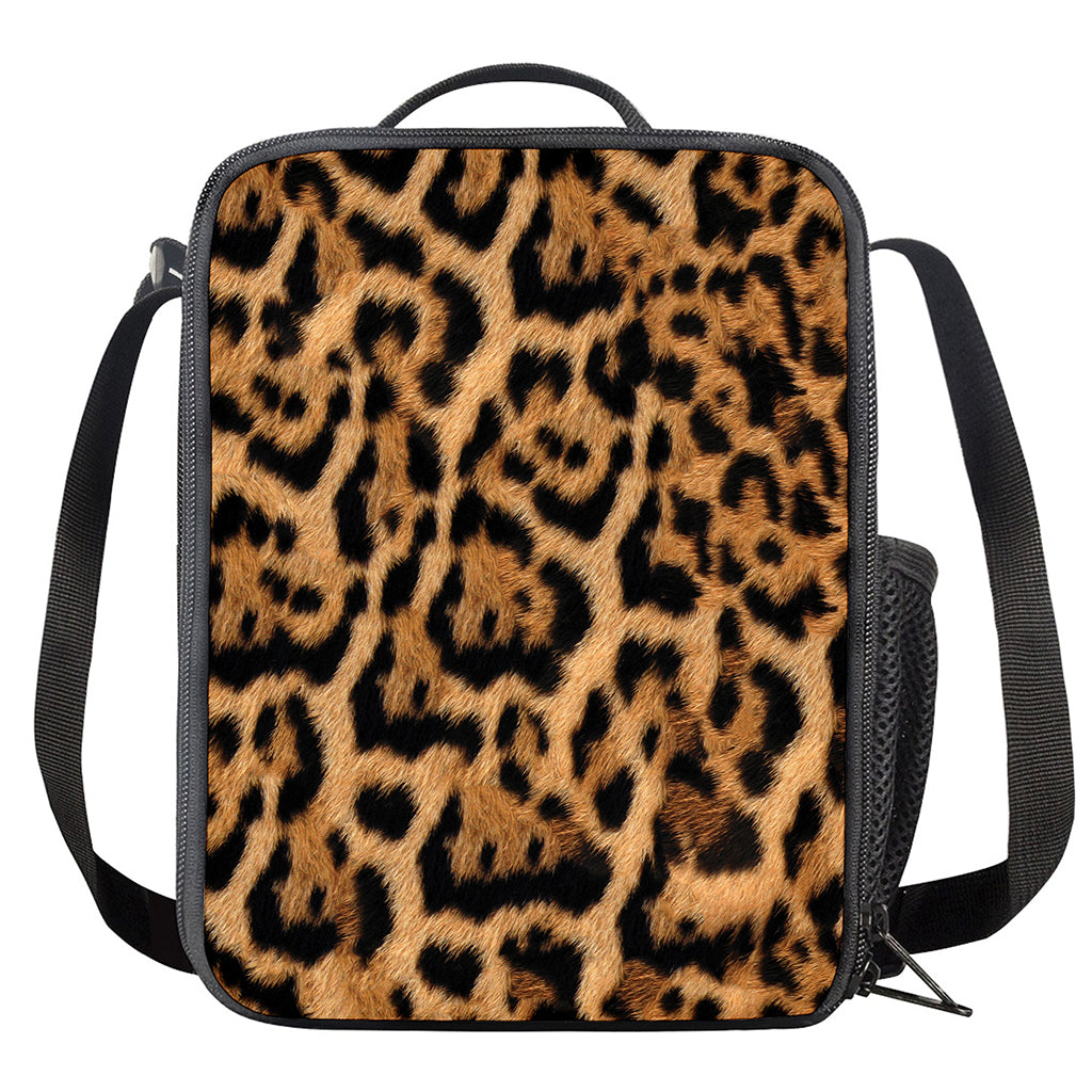 Jaguar Fur Pattern Print Crossbody Lunch Bag