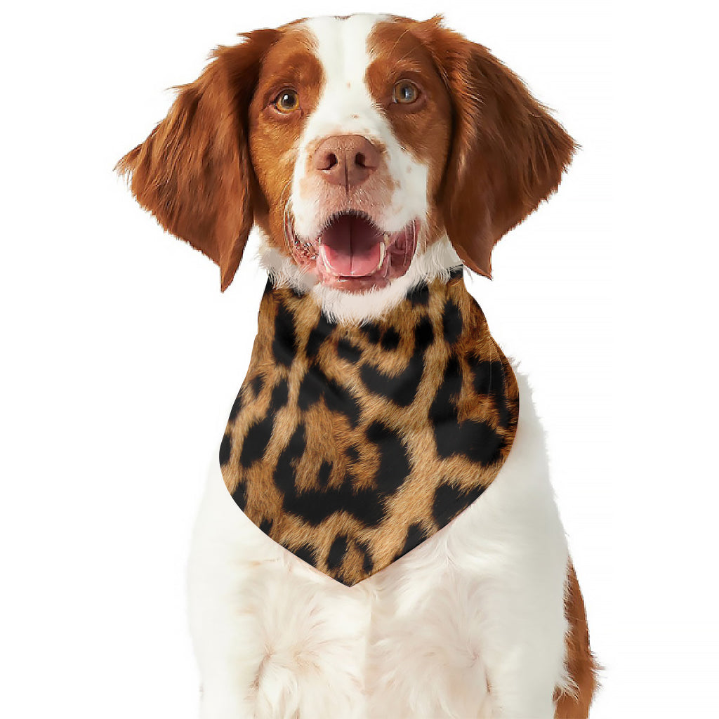 Jaguar Fur Pattern Print Dog Bandana
