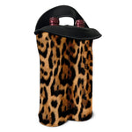 Jaguar Fur Pattern Print Double Neoprene Wine Tote