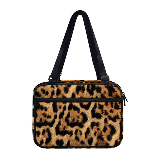 Jaguar Fur Pattern Print Double Strap Bible Bag