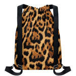 Jaguar Fur Pattern Print Drawstring Backpack