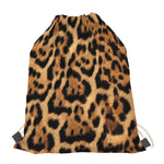 Jaguar Fur Pattern Print Drawstring Bag