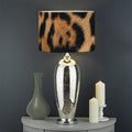 Jaguar Fur Pattern Print Drum Lamp Shade