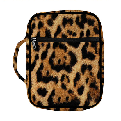 Jaguar Fur Pattern Print Front Pocket Bible Bag